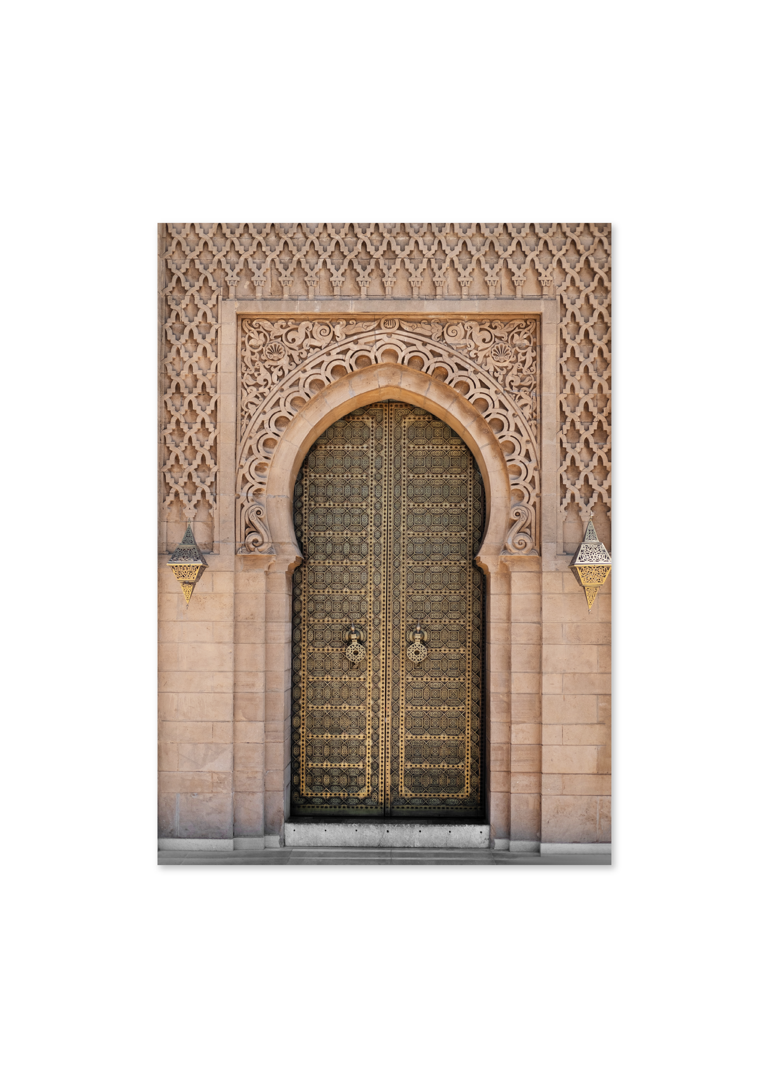 Moroccan Doorway Islamic Wall Art Print - Peaceful Arts UK