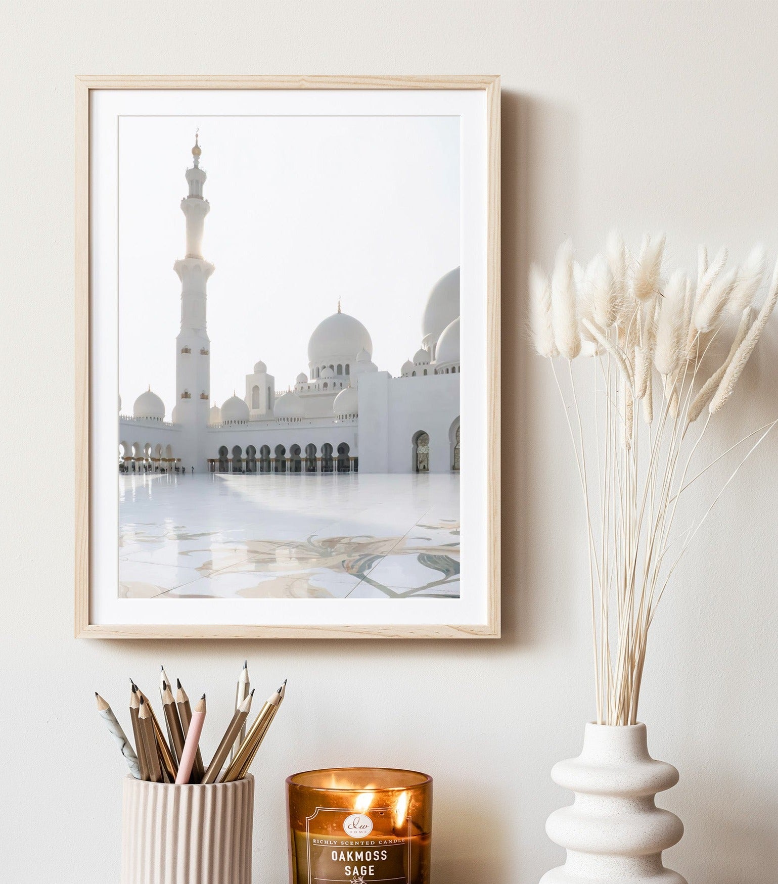 Sheikh Zayed Mosque No. 1 Islamic Wall Art Print - Peaceful Arts UK