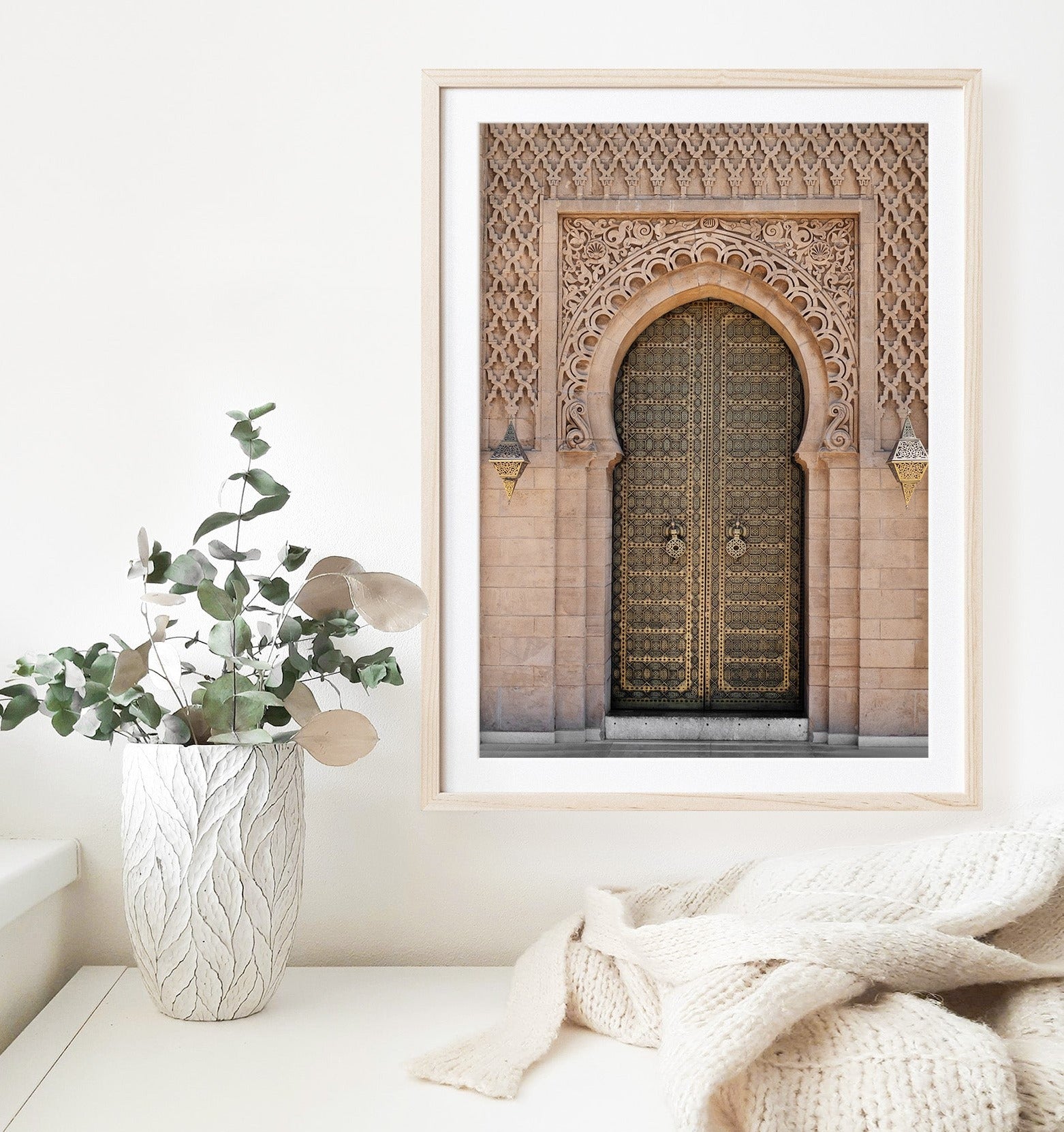 Moroccan Doorway Islamic Wall Art Print - Peaceful Arts UK